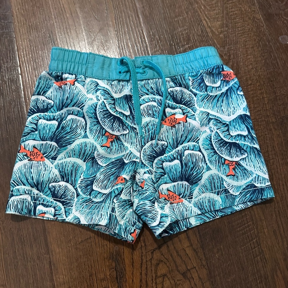 Old Navy Little Fish Baby Boys Swim Trunks